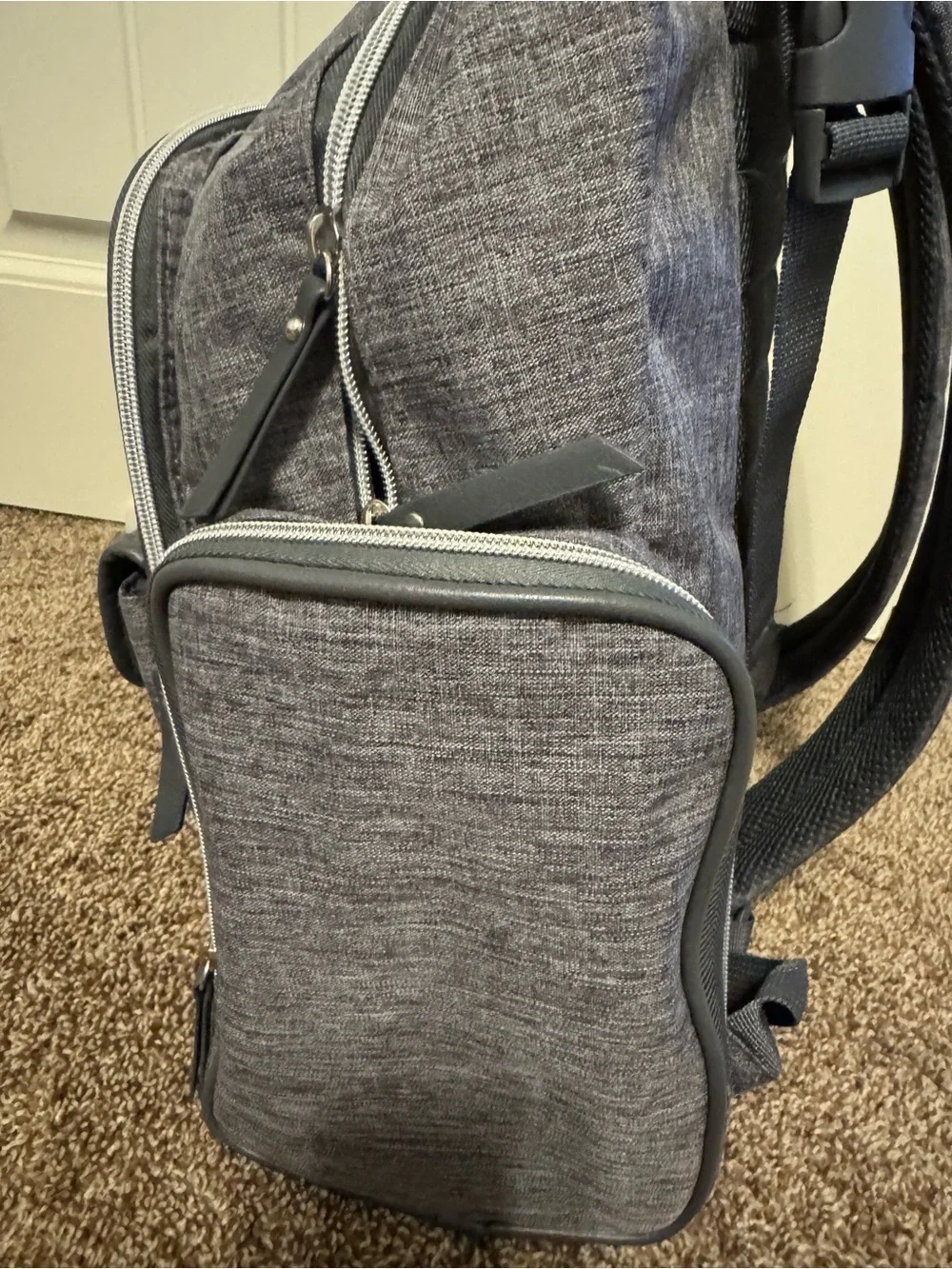 Grey Carter’s Diaper Bag Backpack